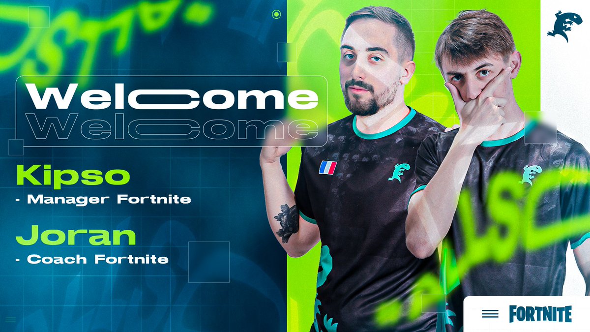 Deux nouveaux prodiges surgissent dans notre terrier ! 🤩  

👤 <a href="/KipsoMNG/">GW Kipso</a> - Manager Fortnite 
👤 <a href="/JoranB8/">Joran 🇫🇷</a> - Coach Fortnite   

#AllSoolit 🦎