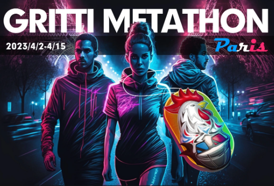 #giveaway⏳72h

Avec les FBU et leur fameux COQ, on vous fait gagner :

🎁5 pass #NFT (valeur 426 $GRI) pour le #Gritti Metathon Paris 🇫🇷

Comment participer ?
👉Follow <a href="/MarkWarper/">Marco (Mark Warper)</a> + <a href="/GrittiApp/">Gritti | The Web3 Social Fitness App</a> 
👉Like + RT + tag 3 potes
👉Rejoins le Discord : discord.gg/Bgs9JagX

Le thread👇
