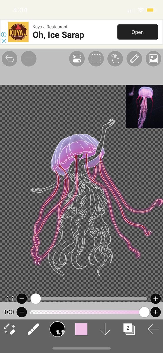 Sij1129's tweet photo. I just did a quick animation of jellyfish 💕 
#Artists #artph #illusrtationart https://t.co/dfrGB7rF9a