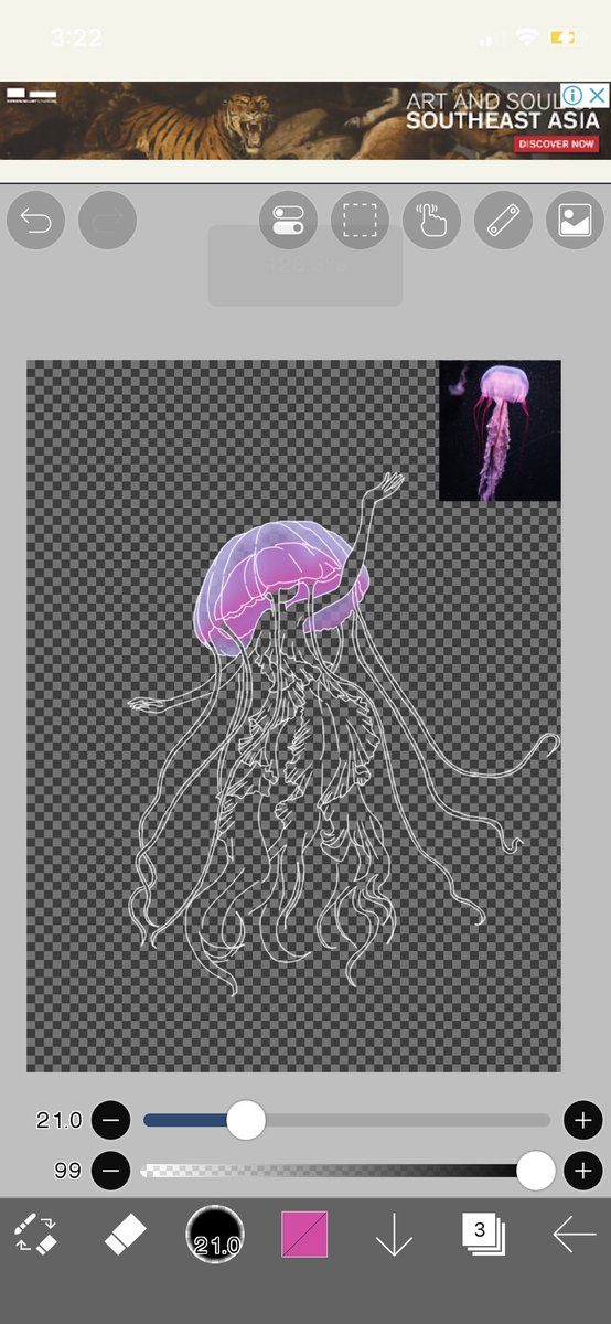 Sij1129's tweet photo. I just did a quick animation of jellyfish 💕 
#Artists #artph #illusrtationart https://t.co/dfrGB7rF9a