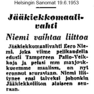 Päivän Tappara-uutinen 19.6.
Helsingin Sanomat 1953
#Tappara #Liiga