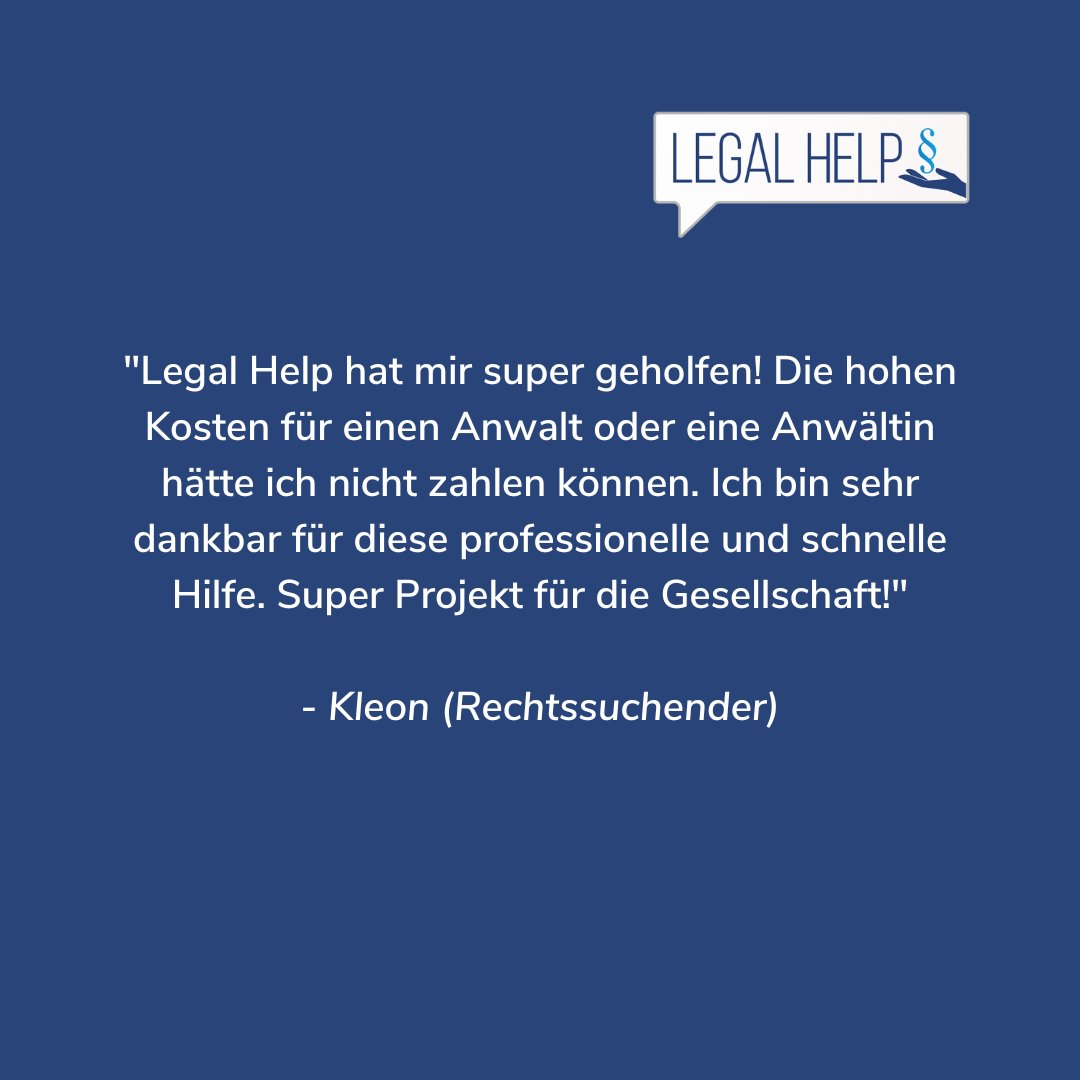 vereinlegalhelp's tweet photo. 🤝 Positives Feedback von unseren Klient*innen ist die beste Bestätigung für die wertvolle Arbeit unserer Freiwilligen bei Legal Help!
💬 Hier ist ein kleiner Einblick in das, was Rechtssuchende über ihre Erfahrungen mit Legal Help sagen. https://t.co/fOYMK42Osl
