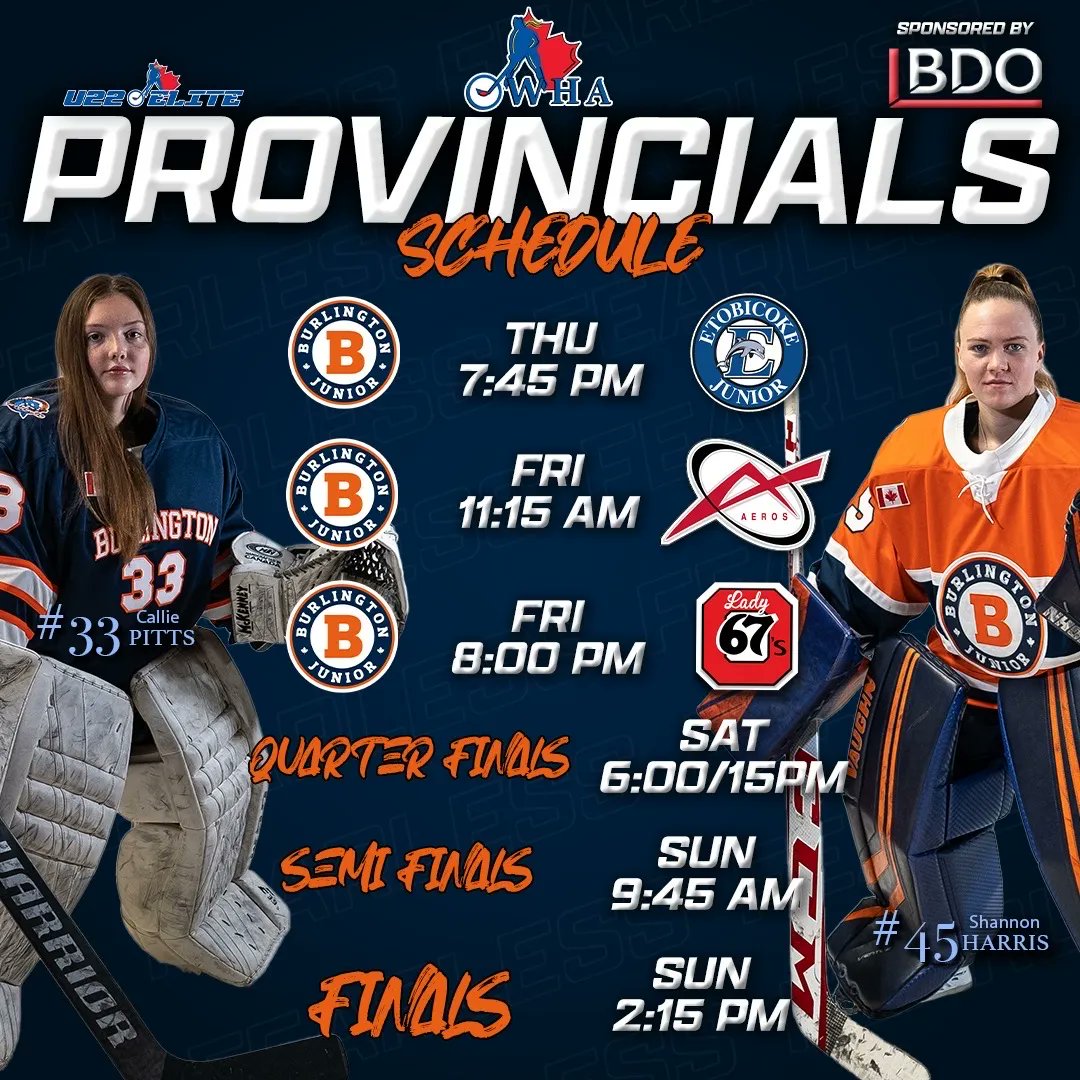 The final test 💪 Provincials 2023 on the horizon

📍- Iceland Arena

#CudaNation #GoCudas #rollcudas #yoffs #provincials #u22elite #finale #owha #nhl #StrongerTogether <a href="/BGHC_News/">Burlington Girls Hockey Club</a> <a href="/OWHAhockey/">Ontario Women's Hockey Association</a>