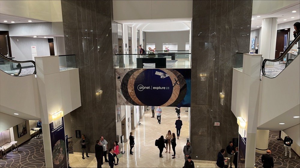 Good morning from #PlanetExplore23! 

We're all set for a great couple of days here in Washington. 

If you're here, come and say hi - we'd love to chat, connect &amp; discuss how tech &amp; #satellitedata can solve Earth's most pressing problems.🌍

#earthobservation #conference