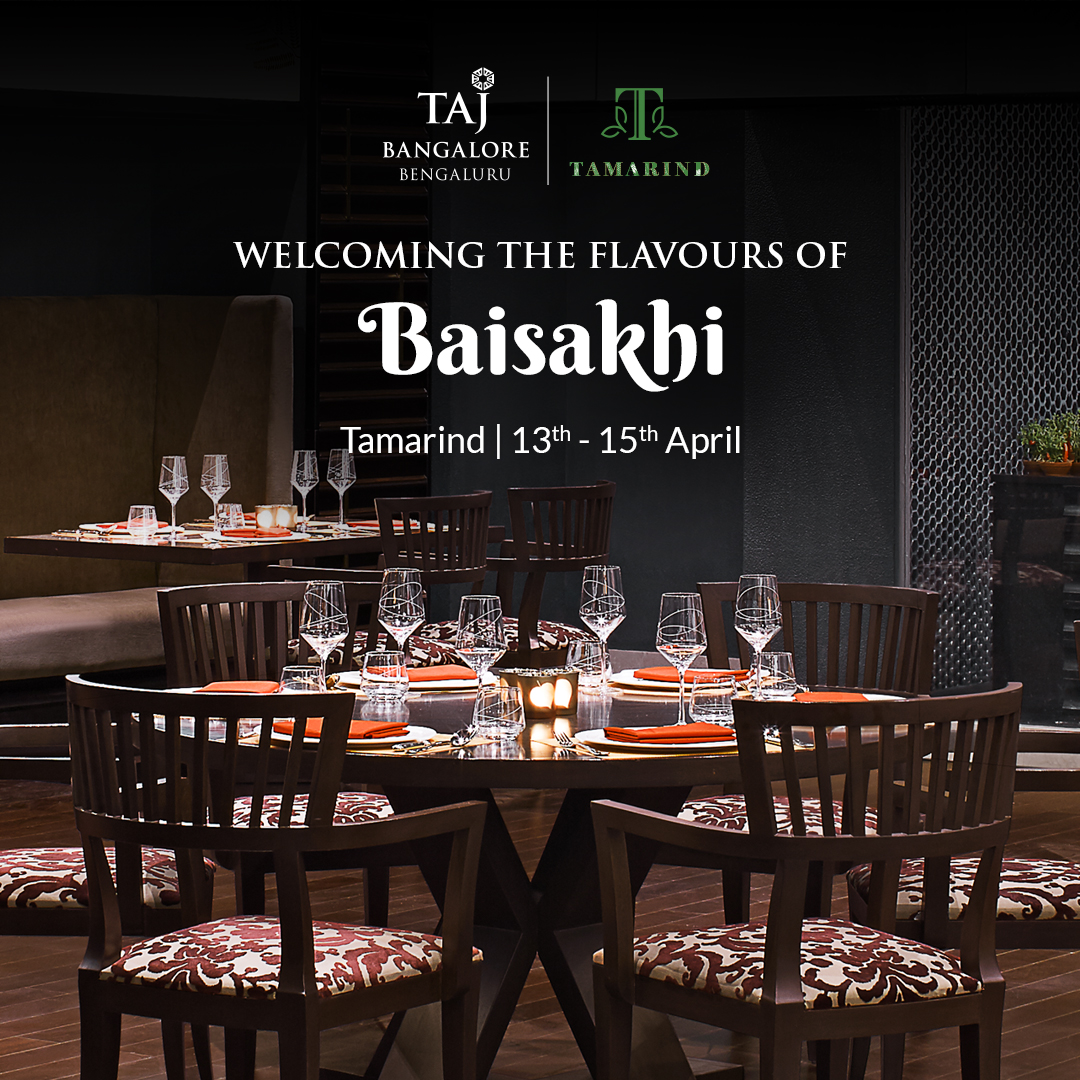 Bedecked with hues of vibrant yellow, and heavenly aromas filling the air - Tamarind brings you an exquisite melange of scrumptious delights and festive surprises.

For reservations, call: +91 98452 59302

#TajBangalore #BaisakhiCelebrations #Bangalore #BaisakhiSpecial #Tamarind