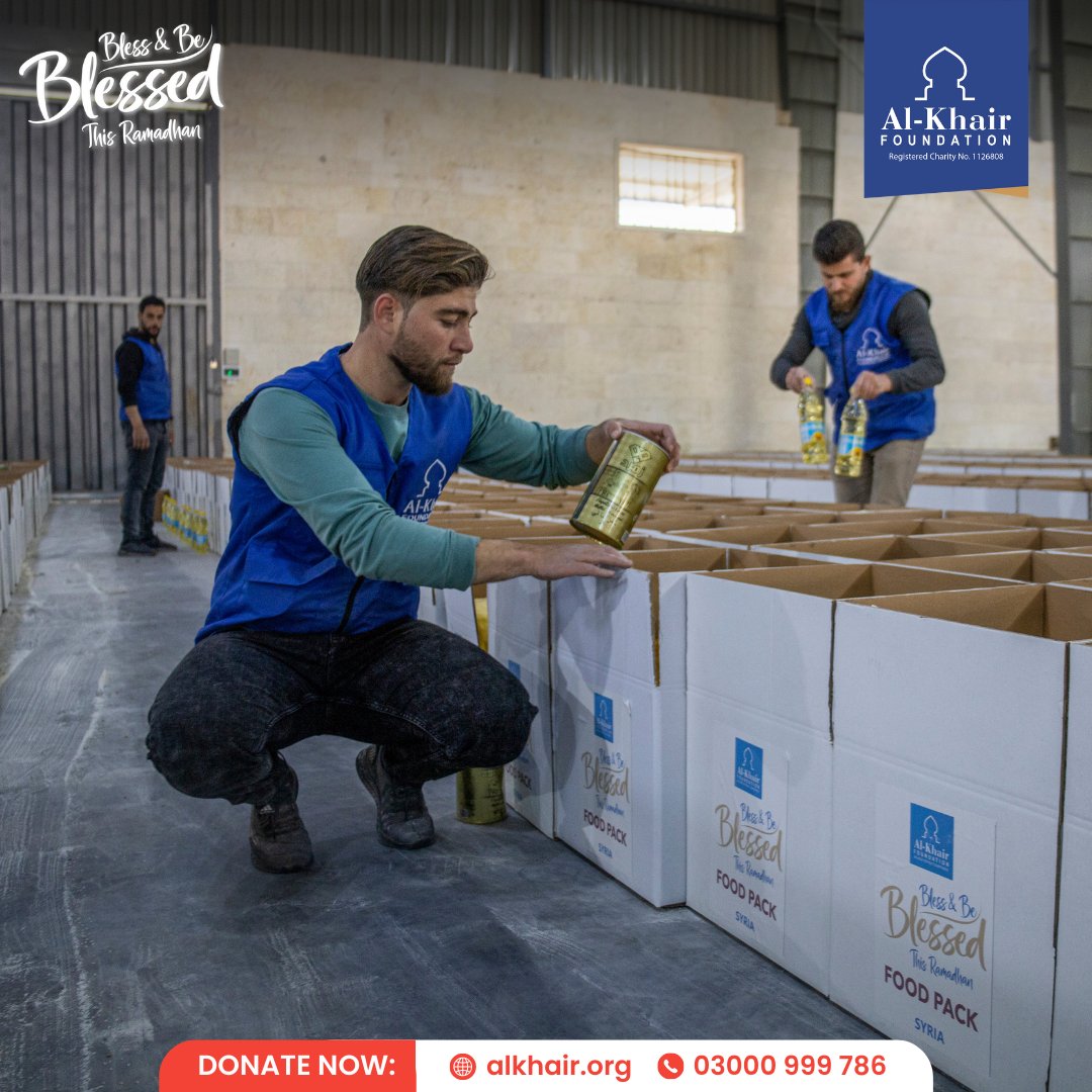 AlKhairUK's tweet photo. Share the Blessings of Ramadan with those in need. Donate a food pack today for £50 and make a difference to a family!

Donate Now!
https://t.co/QBBRKG2Ky4
03000 999 786

#donation #charity #blessandbeblessed #alkhairfoundation #alkhair #ramadan #ramadan2023 #turkey #syria #gaza https://t.co/52Uef2tb0v