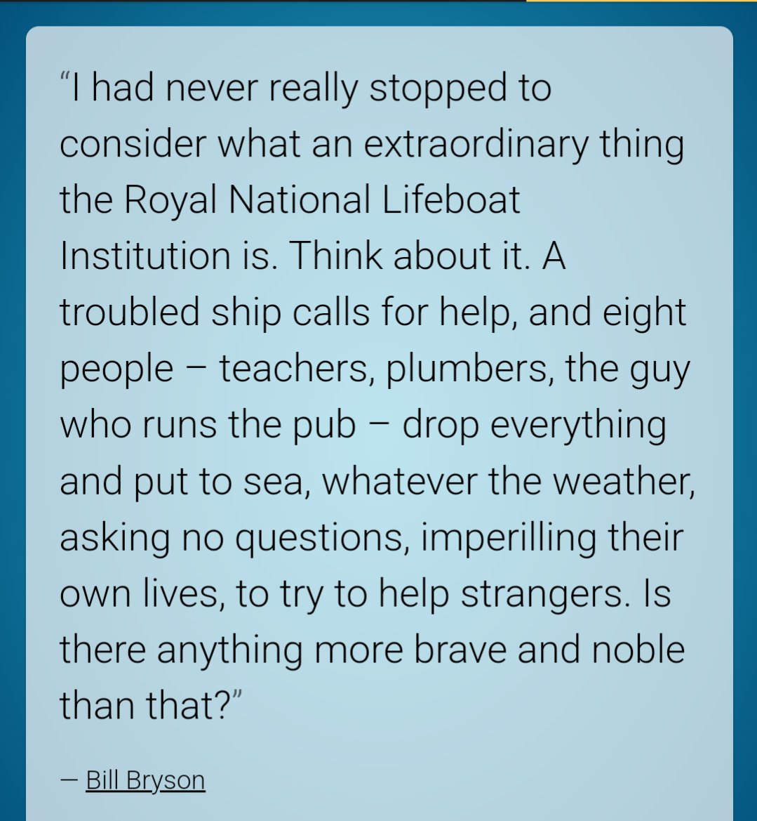 localnotail's tweet photo. @hopenothate never mind the Biffers, here's Bill Bryson on the RNLI ❤️🇬🇧
#WeStandWithRNLI
#SaveEveryOne https://t.co/xWa9BqPdlK