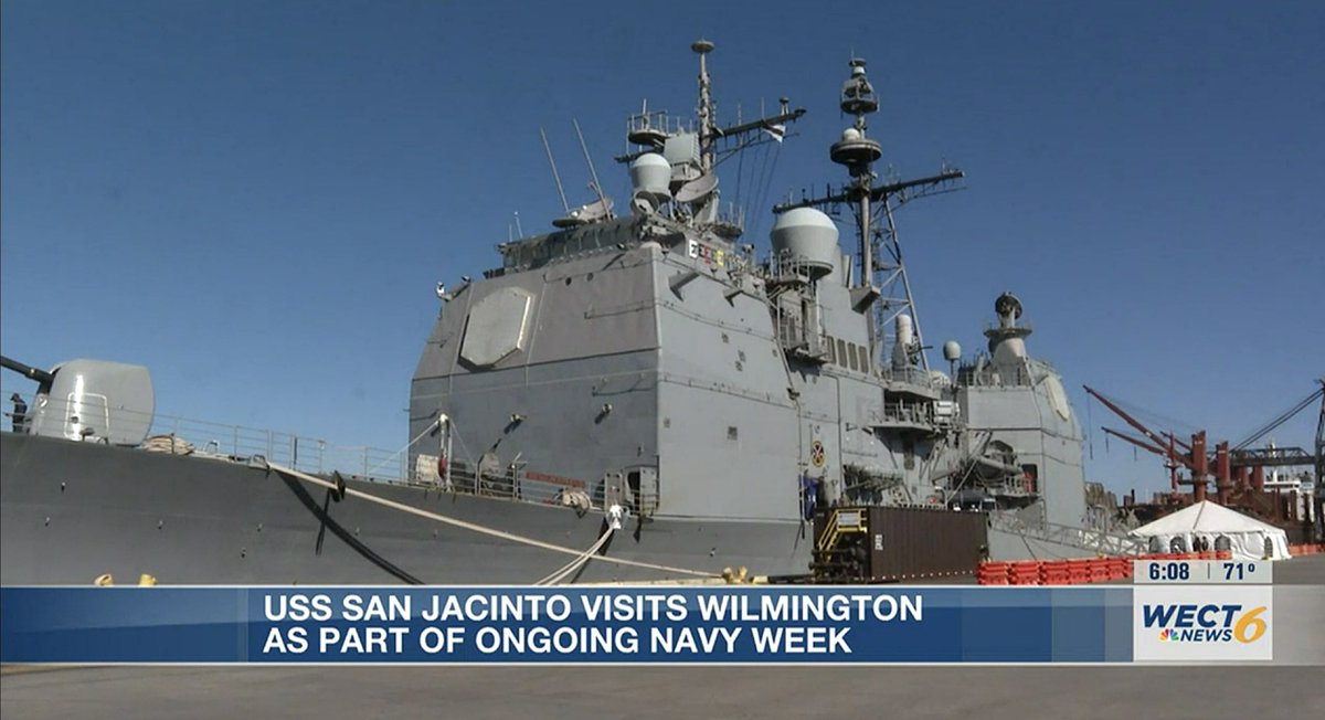 WarshipCam's tweet photo. USS San Jacinto (CG 56) Ticonderoga-class guided missile cruiser in Wilmington, North Carolina for Wilmington Fleet Week - April 12, 2023 #usssanjacinto #cg56

SRC: INT- https://t.co/f0awNt8ALg https://t.co/Xf30Vrk3tj