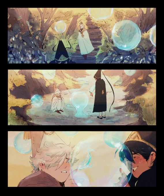 adventurous, curious and sad 
drawing them together – separating them is too painful :''') 