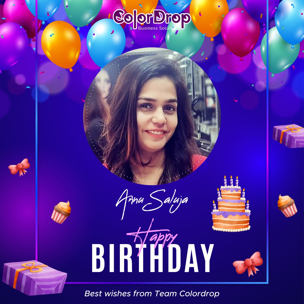 Happy Birthday, Wishing you a relaxing birthday and joy and happiness in the year to come.

#birthday #happybirthday #birthdaywishes #colordrop #celebration #joy #happiness #officecelebration #digitalmedia #digitalmarketer