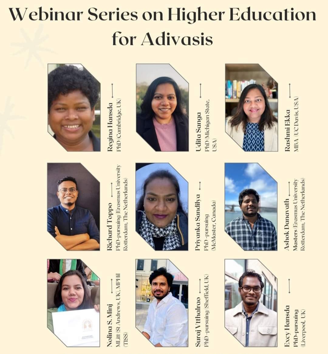 JacintaKerkett2's tweet photo. विदेशों में पढ़ने वाले आदिवासी युवाओं ने एक सुंदर पहल की है. आदिवासी मेंटोरशिप नेटवर्क बनाया है. यह भारत के आदिवासी युवा जो बाहर उच्च शिक्षा लेना चाहते हैं, उनका मार्गदर्शन करता है. युवा उनसे जुड़ना चाहें तो ज़रूर जुड़ें. ऑनलाइन 16 अप्रैल 7-8pm (IST)
Link: https://t.co/n0AskSHjJg https://t.co/pCqhQBJjir