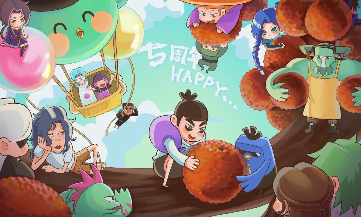 xuan_ku1222's tweet photo. ScissorSeven 
Happy 5TH. Anniversary！！🥳 https://t.co/6UdXPobiNk