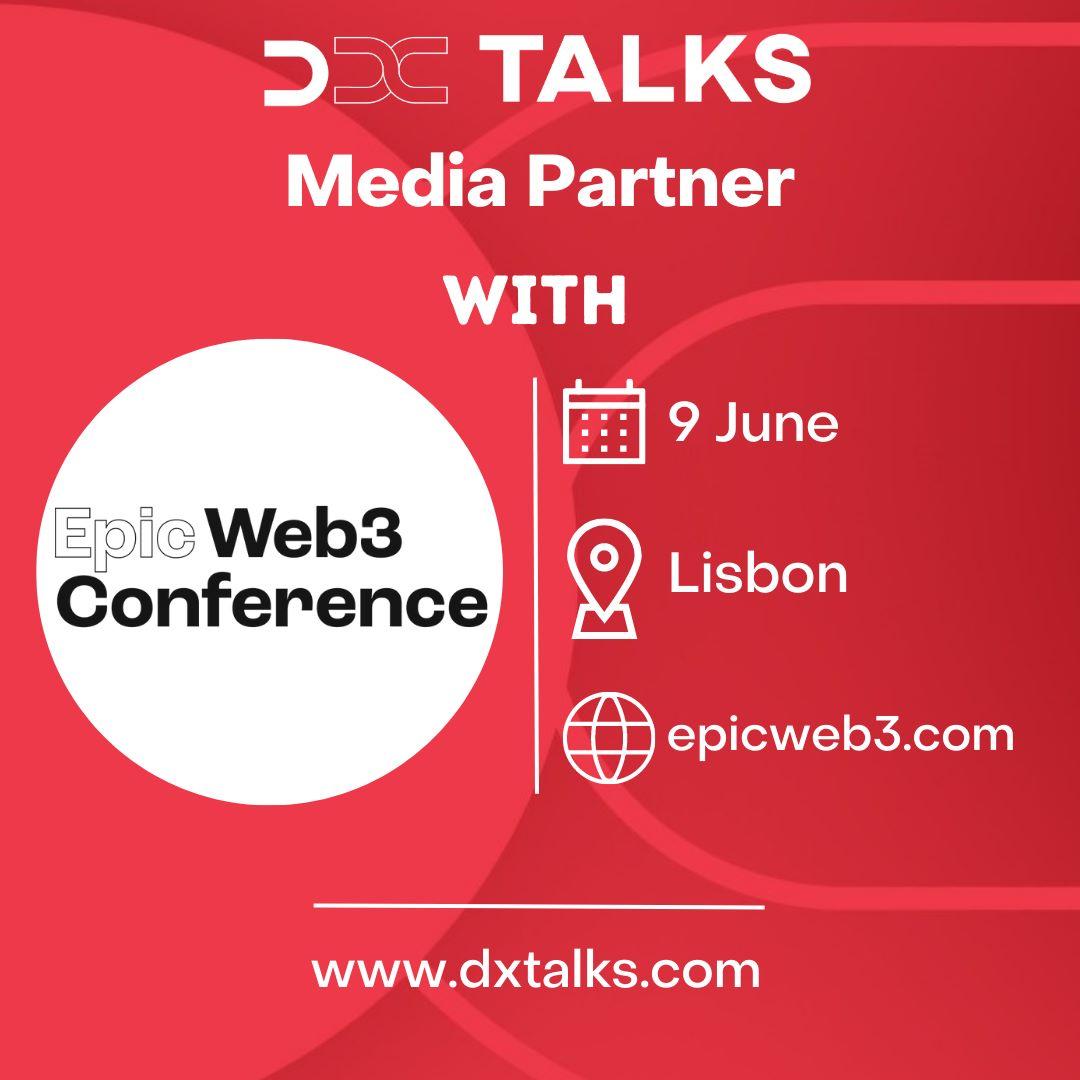 dxtalks's tweet photo. 📢⭕️We are glad to be media partners with Epic Web3 Conference Epic Web3 @epicweb3
🔴What the Epic Web3 Conference is About
The Epic Web3 Conference is Europes’ first conference focused on the growth of Web3 products.
https://t.co/Rdecusbo0h
#Dxtalks #Epicweb3 #Web3 https://t.co/LYCUGwqsoR