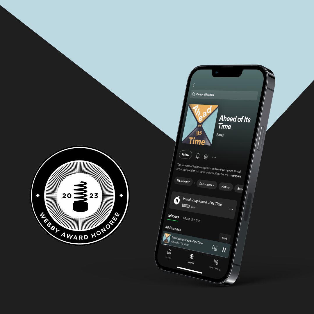 Yay! Our #podcast about tech underdogs that shaped the future Ahead of Its Time became an Honoree in this year’s @TheWebbyAwards under Technology Podcast category🤩 We also want to give a shout-out to @pacificcontent for partnering with us to create the podcast ❤️