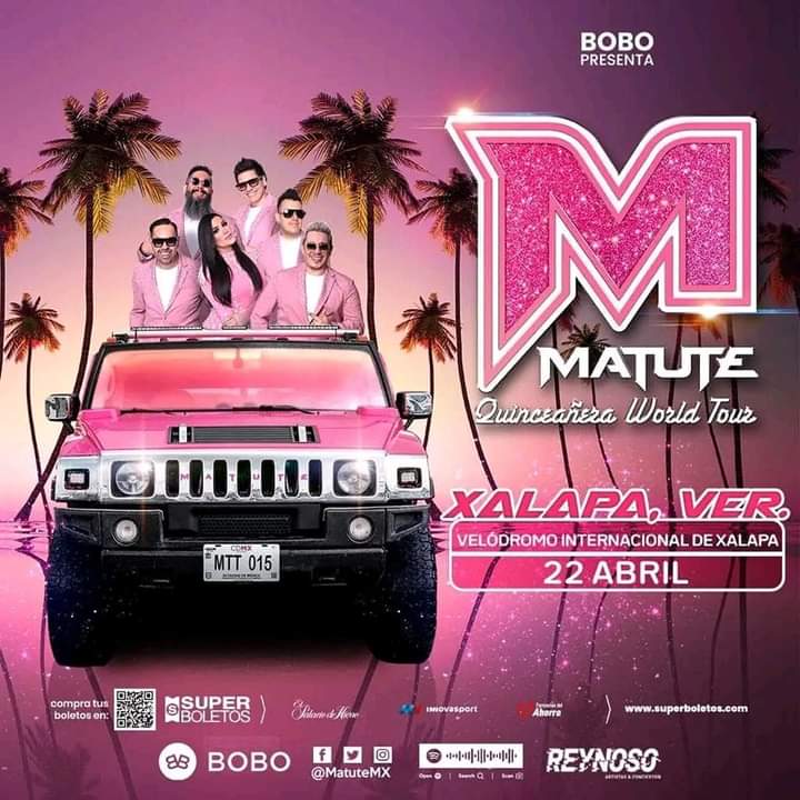 ConciertosMasMX's tweet photo. ¡La Celebración Está Cerca! 🔥🔥

Matute - Quinceañera World Tour - 

Velodromo Internacional De Xalapa
22 De Abril Xalapa,Ver. 21:00 HRS.

Boletos Ya A La Venta: https://t.co/0u6sjISxpa

@MATUTEmx @jorgedalessio @tanaplanter @IrvingReegalado @Nachoizeta #Xalapa #FCYMMX https://t.co/cdk6e7aTaQ