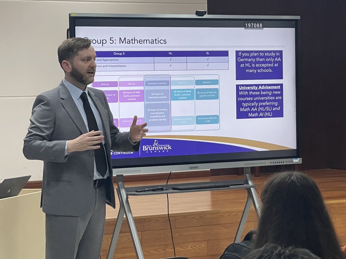 The most enjoyable aspects of my job is guiding students in choosing the courses they will take as they transition into our school's IB Diploma Programme. Being a part of this process allows us to learn more about our students passions, interests, and future careers goals. #IBDP