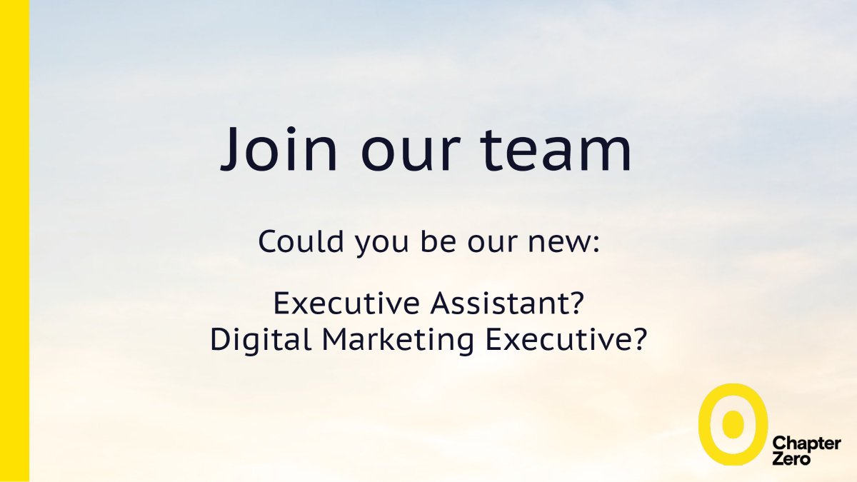 Application deadlines are approaching, don’t miss out! We’re looking for two new additions to our team:

Executive Assistant – apply by 9pm BST on Sunday 16 April

Digital Marketing Executive – 9am BST on Monday 24 April

Read more and apply: bit.ly/3NLxr5g
#hiring