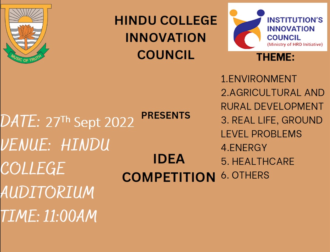 Innovation Council Hindu College @DU (@council_hindu) on Twitter photo 