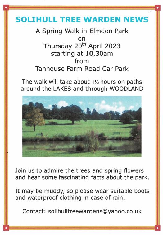 LoveSolihull's tweet image. Enjoy a #Spring stroll with the #Solihull #TreeWardens 🌳🌸🌷🌳🌸🌷
Admire all the sights and sounds of this time of year with a springtime stroll around #Elmdon #Park
Learn some #treemendous #springtime #treefacts