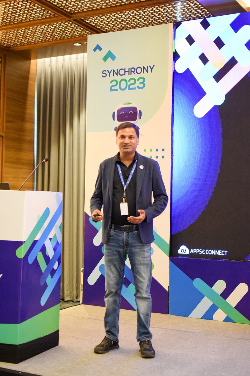 appseconnect's tweet image. An insightful #keynote by our CEO and co-founder, Atul Gupta, and by co-founder, Shailendu Verma, who chimed in virtually to offer enriching insights, and inspired us to take on new challenges and achieve greater heights with #APPSeCONNECT!✈️

#Synchrony23