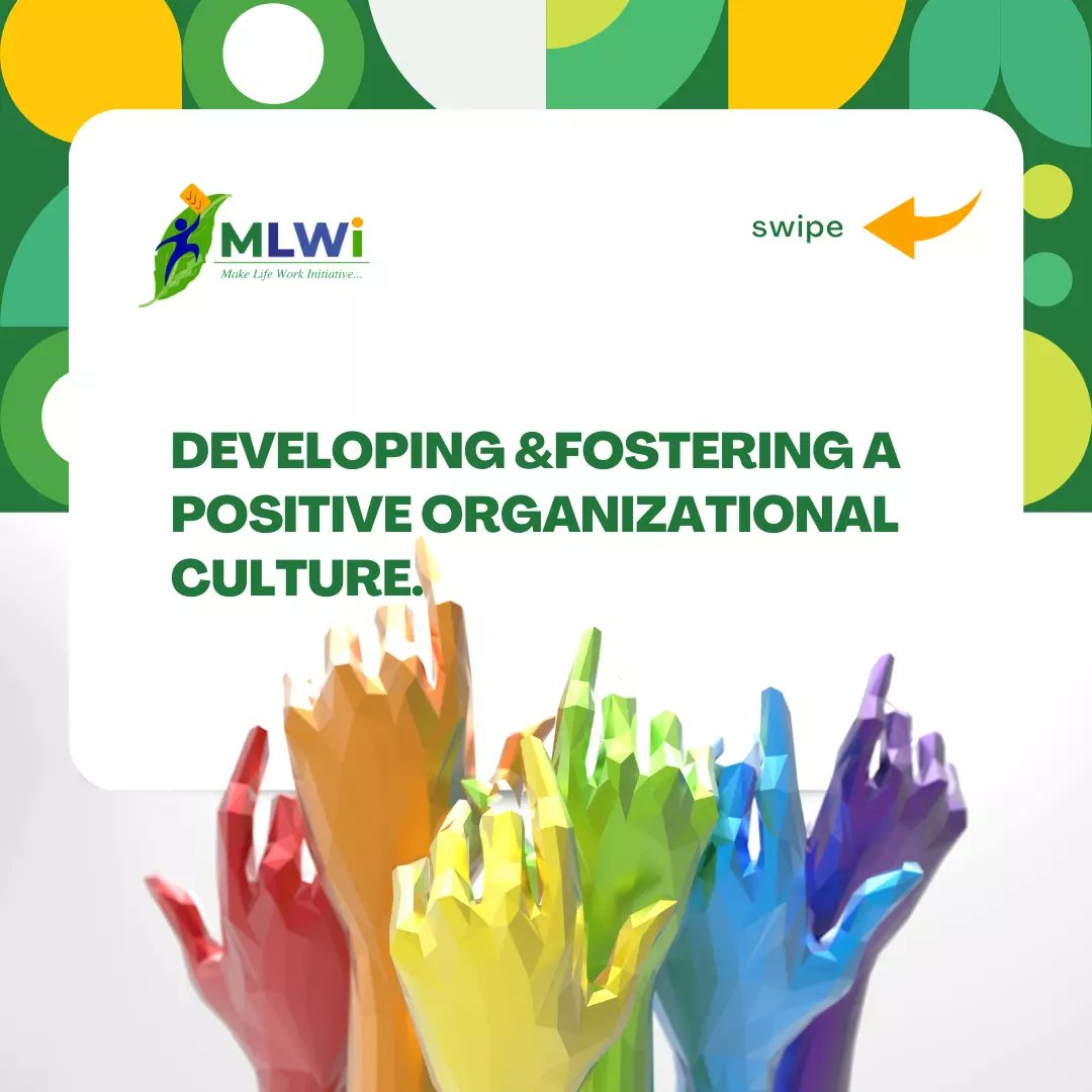 A positive organizational culture is one in which the members of the organization share a sense of purpose, common goals, and a commitment to the success of the organization. 

#OrganizationalCulture #PositiveWorkEnvironment #EmployeeEngagement #Productivity #Leadership #work