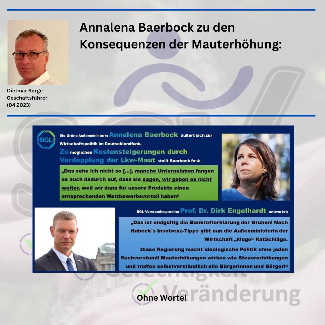 Die #Grüne Außenministerin Annalena Baerbock lehnt sich gefährlich weit aus dem Fenster und äußert sich zur #Wirtschaftspolitik im Deutschlandfunk (deutschlandfunk.de/annalena-baerb…)
#mauterhöhung #realitätsfremd #bundesregierung #ahnungslosigkeit  #politikfürdiebürger #steuererhöhung