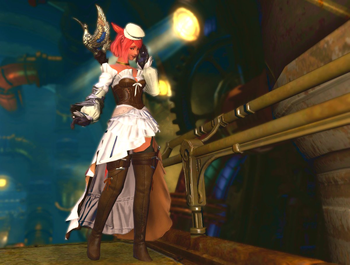 AjisaiRan's tweet photo. 【steampunk healer】new glam on eorzea collection 💗
#ffxiv #gposers #miqote #ffxivglamour #eorzeacollection https://t.co/UTdv6N570g