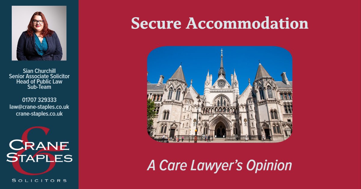 CraneandStaples's tweet photo. ⚖️ Secure Accommodation: A Care Lawyer's Opinion ⚖️
https://t.co/3vPA6Xjjna
#SecureAccommodation #FamilyLaw #ChildrenLaw https://t.co/oOphMSl5jo