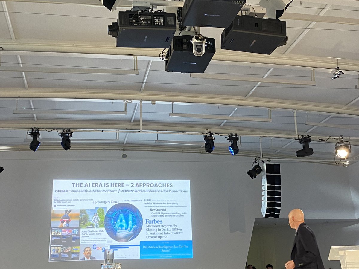 Mirjam Plantinga (@mirjamplantinga) on Twitter photo Great keynote <a href="/NLAICoalitie/">Nederlandse AI Coalitie (NL AIC)</a> from <a href="/DanMapes/">DanMapes</a> <a href="/VERSESAI/">VERSES Research</a> explaining their approach to general intelligence, with does not focus on the development of large and expensive AI models but on the development of intelligent agents, so a focus on development from AI to IAโฆ Great keynote <a href="/NLAICoalitie/">Nederlandse AI Coalitie (NL AIC)</a> from <a href="/DanMapes/">DanMapes</a> <a href="/VERSESAI/">VERSES Research</a> explaining their approach to general intelligence, with does not focus on the development of large and expensive AI models but on the development of intelligent agents, so a focus on development from AI to IAโฆ