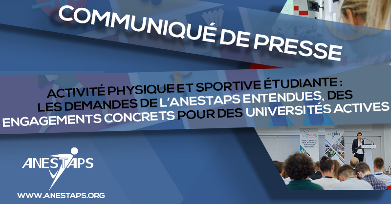 [#SportUniv 🏃🏽‍♀️]

✅ Le 7 avril, <a href="/Sports_gouv/">Ministère des Sports 🇫🇷</a>, <a href="/sup_recherche/">Ministère Enseignement supérieur et Recherche</a> et les établissements d’ESR ont pris des engagements concrets pour des #universités actives, faisant largement écho aux demandes de l’ANESTAPS.

➡️ Retour sur ces avancées dans notre communiqué : bit.ly/3MAlN02