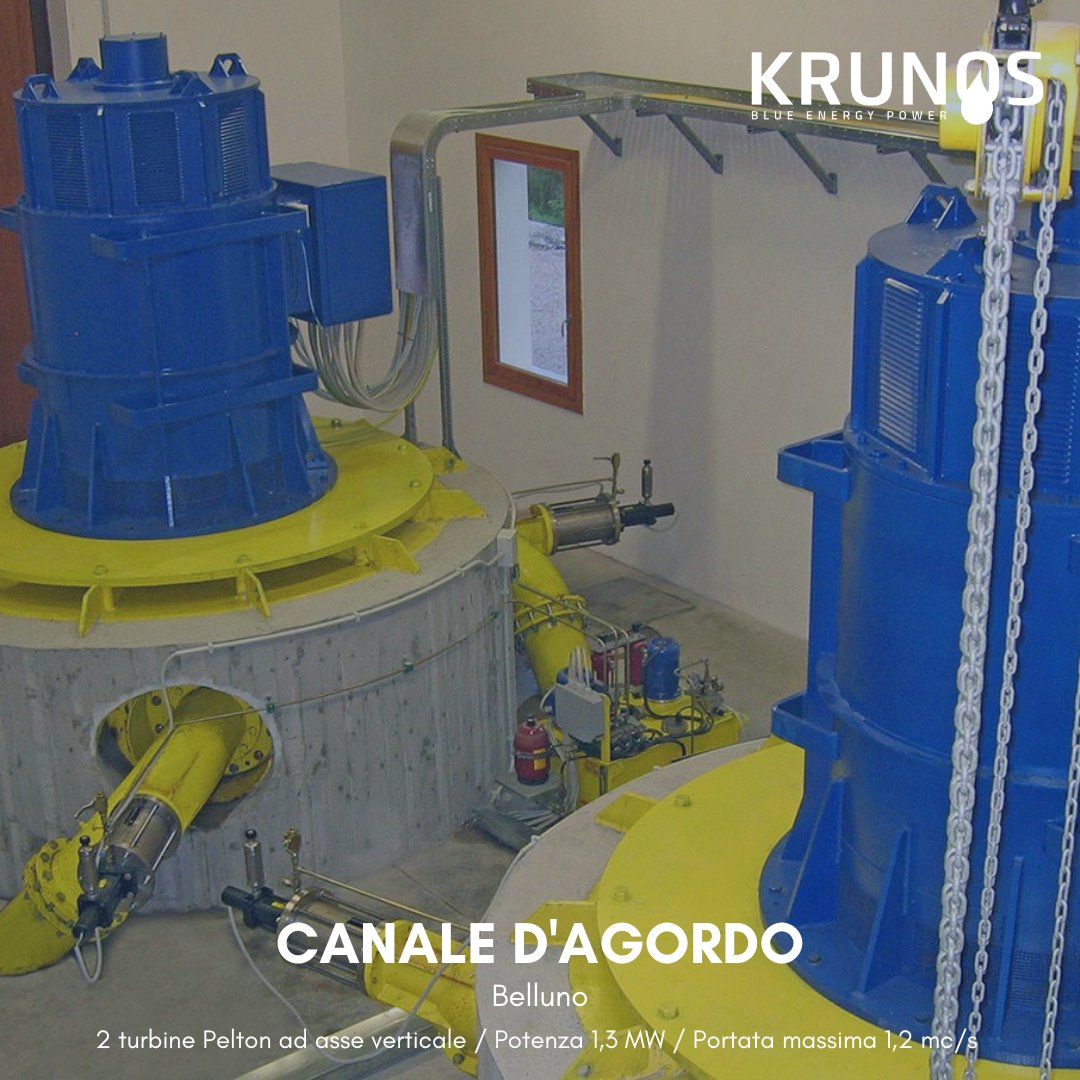 Krunos5's tweet photo. 💧⚡ @Krunos ha realizzato una centrale #idroelettrica, alimentata dalle acque del torrente Liera, che con l'utilizzo di due turbine Pelton ad asse verticale, è in grado di sfruttare al massimo le portate, anche nei periodi di magra. 

💨 La potenza installata è di 1,3 MW. https://t.co/Irc7ndAQMc