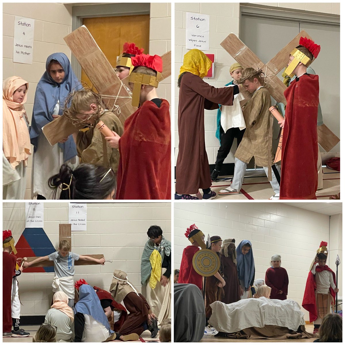 mrs_power3's tweet image. Today we reflected on the days leading into Jesus’s crucifixion by retelling his story. Thank you to our Grade 4 classes for creating a beautiful presentation for each of the fourteen #StationsOfTheCross, and our wonderful choir for their music. 🙏✝️
#ocsbRE @StIsidoreOCSB