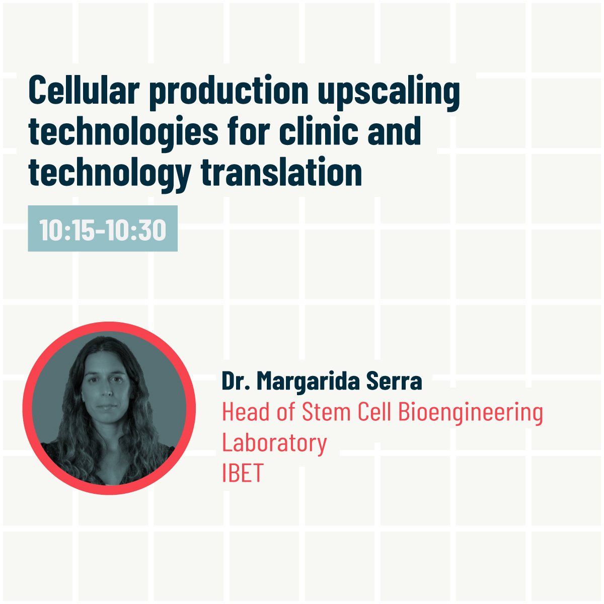 CardioPatch's tweet photo. 🗣️ Dr. Margarida Serra, researcher at the #CARDIOPATCH partner Institute of Experimental and Technological Biology @ibetportugal, will present large-scale cell production technologies for clinical and technological translation. https://t.co/M6XbTVX56H