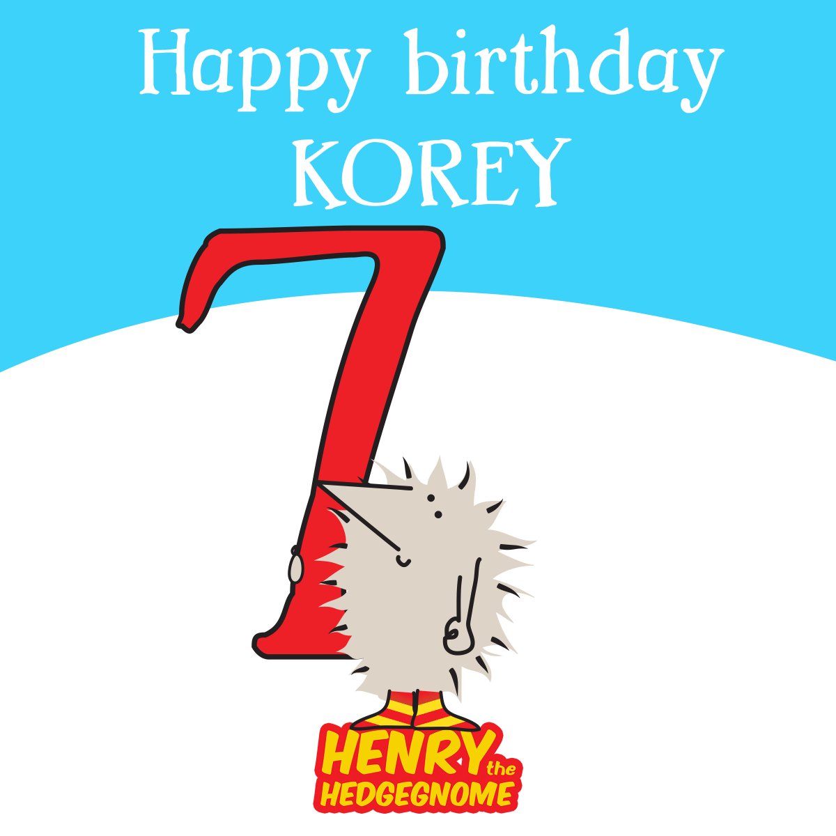 A Henry the Hedgegnome fan receives a birthday greeting from his favourite hedgehog superstar. Happy birthday, Korey, from everyone at Hedgegnome HQ.

#childrensbooks #bedtimestories #hedgehog #childrensauthor #childrenspublishing #picturebooks #learntoread #earlyreaders