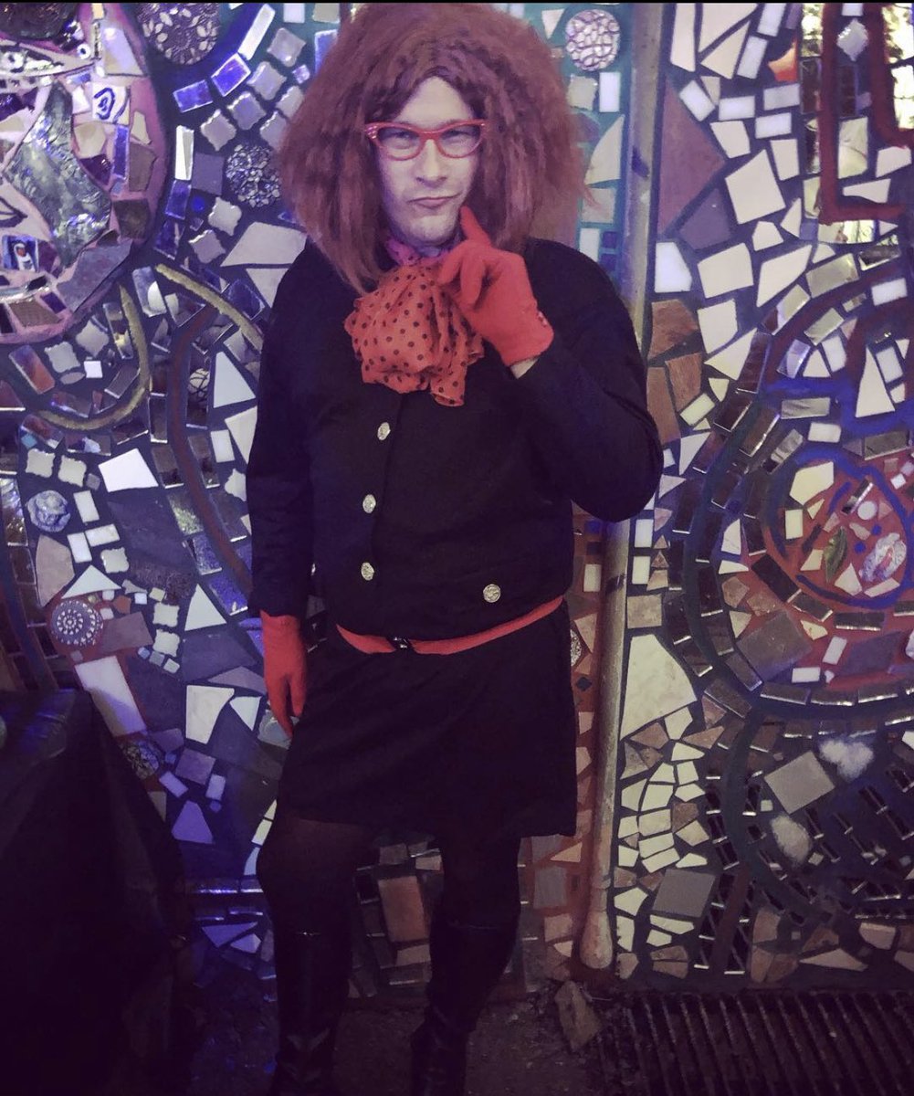 MHark957's tweet photo. [the character vs how you cosplay them] 

Presenting #MyrtleSnow from @AHSFX “Don’t Be A Hater Dear” https://t.co/CyI6yCsE36