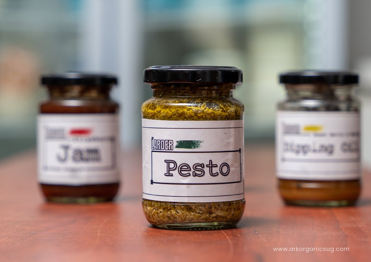 ArkOrganics's tweet photo. Bold, modern, and naturally grown, that's the pesto way😋! The organic way for pastes is with @the_larder_inc.
Check out their products here https://t.co/dMwbIUb8xI or call us on 0752775165 for your order.
#homemade #jam #breadspread #organic #healthy #vegan #arkorganics https://t.co/apcRo74y0W