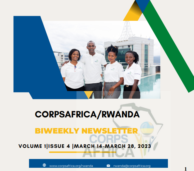 CorpsAfricaRda's tweet photo. 🔔The fourth edition of our biweekly newsletter is out!🔔
We are thrilled to share with you an up-to-date insight into what our Volunteers have been busy working with their communities from March 14 to March 28, 2023.

Please find the attached copy.

👉🏼👉🏼 https://t.co/J8iqvvXUZi https://t.co/x32BL8ohAe