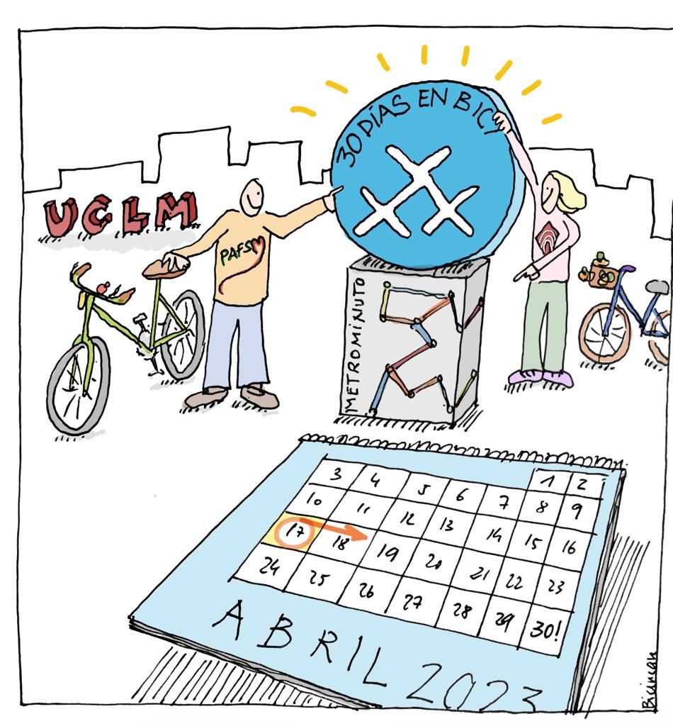 La <a href="/uclm_es/">Universidad de Castilla-La Mancha</a> se une al reto de los 30 días en bici con el apoyo del <a href="/grupopafs/">Grupo PAFS</a> y #UCLMsaludable. Empezamos el lunes 17 de abril! Apúntate!