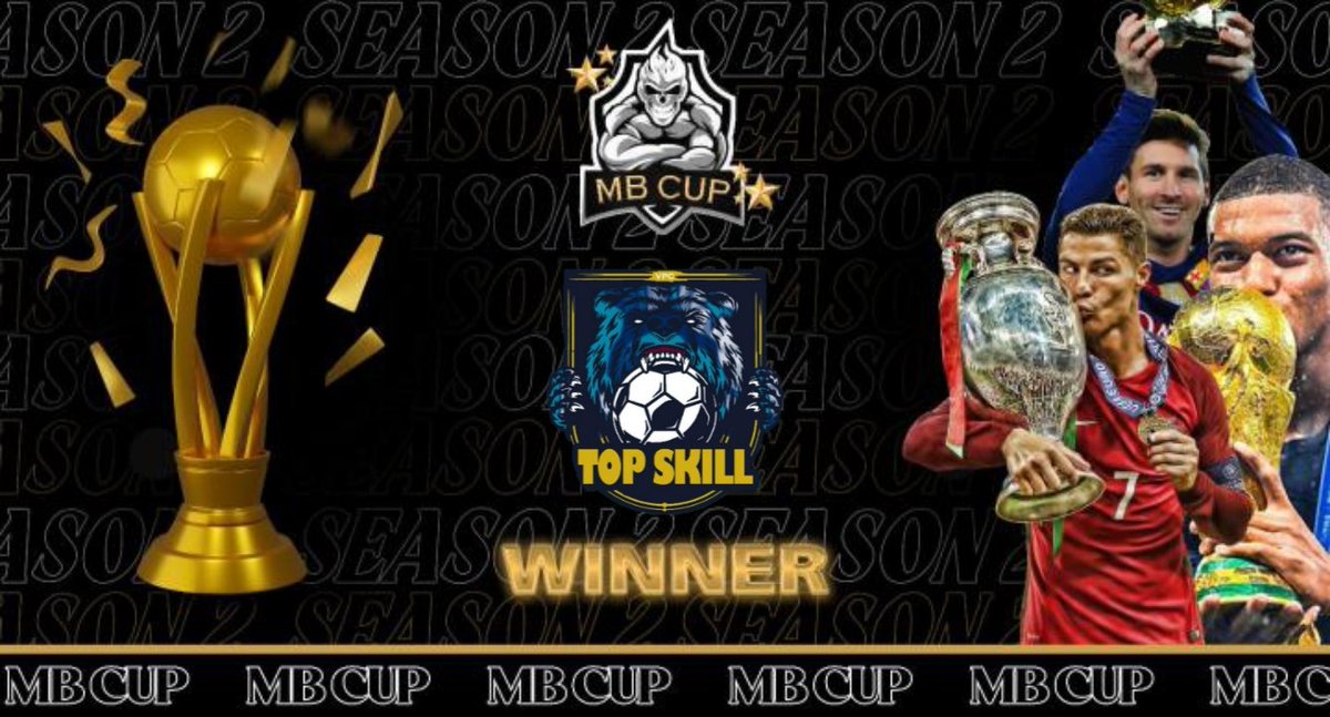 COMPLIMENTI AL CLUB <a href="/TopSkillVPC/">VOLPIANO PIANESE|TOP SKILL VPC</a> PER ESSERSI AGGIUDICATI LA 7ª EDIZIONE DEL TORNEO { SEASON 2} MB CUP 🥇 CONGRATULATIONS 👏