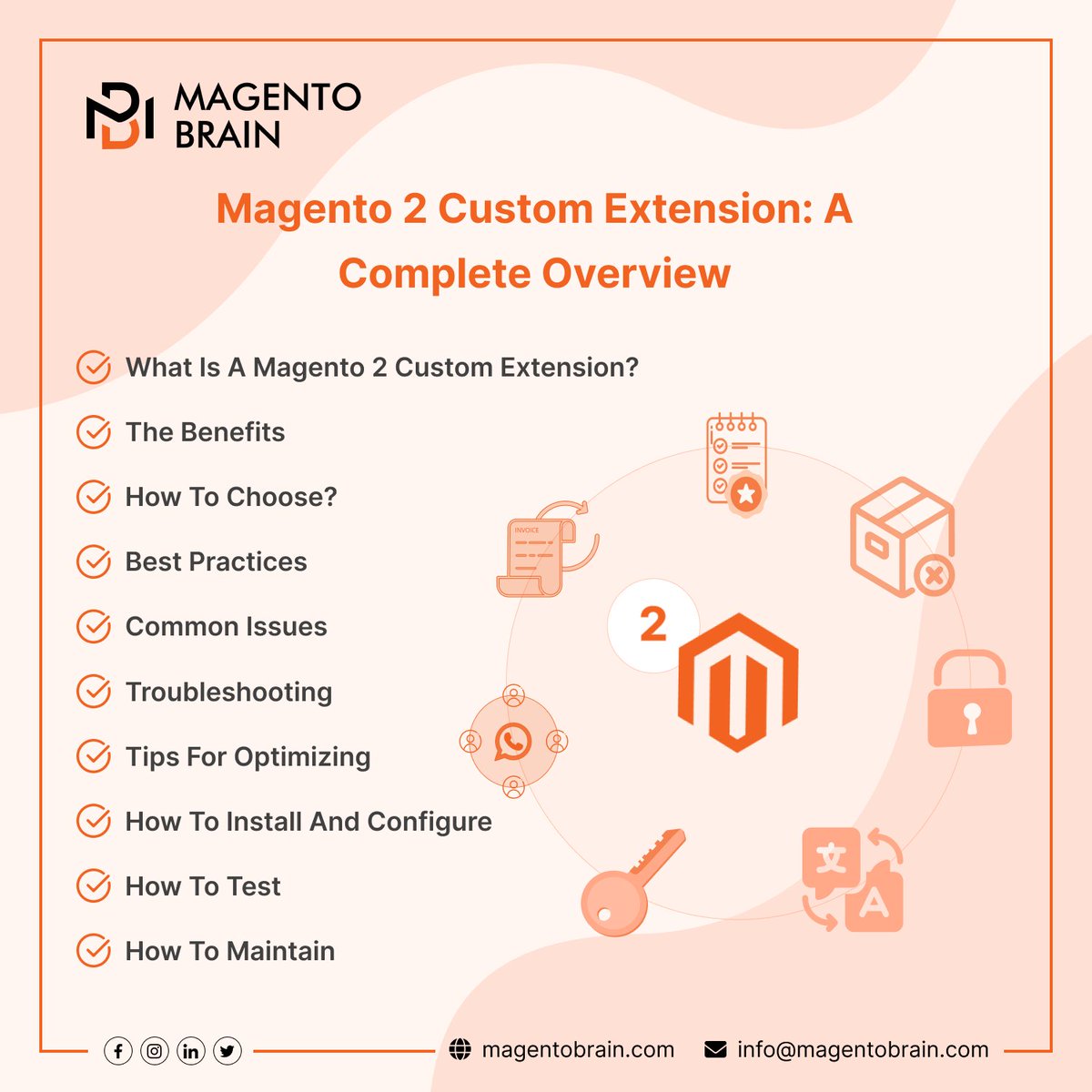 magentobrain's tweet photo. Looking to enhance your #Magento2 store's functionality & take it to the next level? You won't want to miss this blog: "Magento 2 Custom Extension: The Complete Overview"
๐ https://t.co/Hq21vw8fla
#CustomExtensions #eCommerceDevelopment #OnlineStore #Magento2developers https://t.co/AOVjfbXAcg