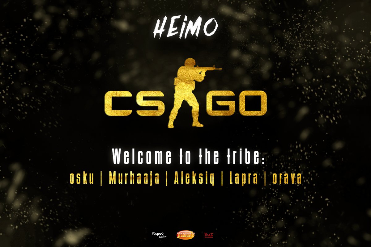 🔥Heimo palaa CS:n pariin nälkäisellä joukkueella🔥

Tervetuloa Heimoon:
Oskari ”osku” Pulkkinen
Taru ”Murhaaja” Kumpula
Aleksi ”Aleksiq” Palviainen
Okko-Albert ”Lapra” Lepikkö 
Tommy ”orava” Koskinen

Lue koutsin ja GM:n kommentit uutislinkistä alta⬇️

#heimo #csgofi #esportsfi