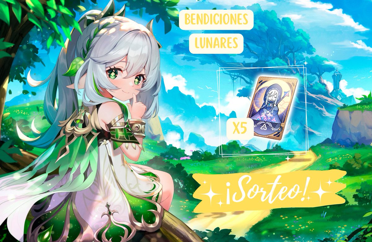 ✨🎁 SORTEO BENDICIONES LUNARES 🎁✨

Os traigo un regalito para que empecéis el parche con muchas protogemas (≧◡≦)💕

🌛 x5 bendiciones lunares

➡ RT al tweet 
➡ Follow a <a href="/sandry_afy/">Afy-ちゃん 🌸</a>
 
5 ganadores! 🍀
Participa hasta el 19 de Abril 🗓️

#GenshinImpact #原神 #Sorteo #Giveaway