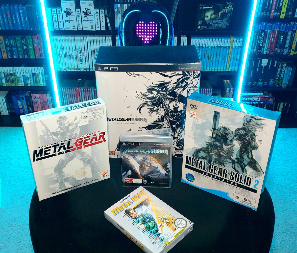dax_exe's tweet photo. Thanks for all the love for Metal Gear. 📦💙

Apart from stacks of re-releases under each game that aren't visible, these were my favourites which couldn't be included in the photo.

MGR:R and the PC releases deserve some love, too. https://t.co/wgj6185ACZ