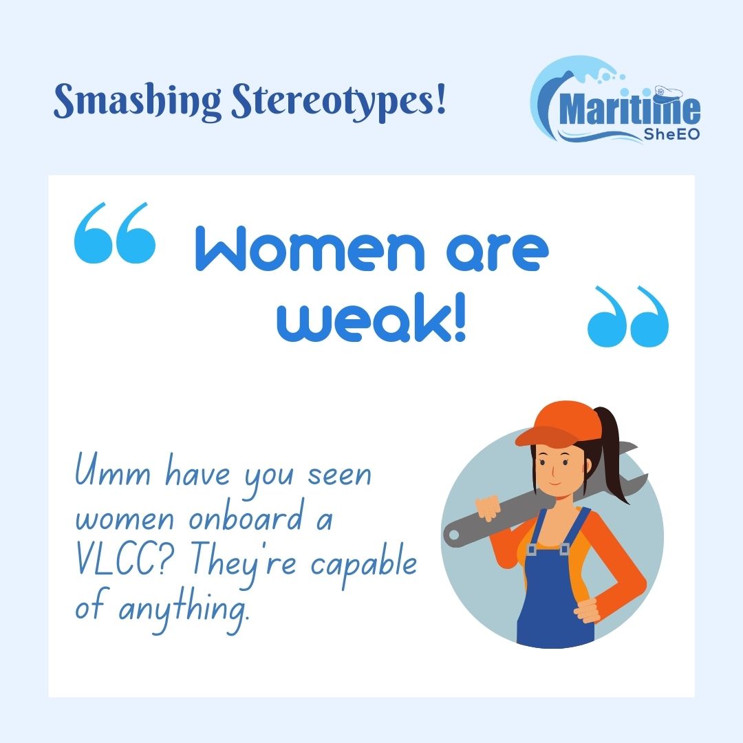 MaritimeSheeo's tweet image. Put a woman on any ship or any task, and she'll give it her 💯

Women are told so many things.. here is our answer to those cruel words! 💪🏻

#SheEO #MaritimeSheEO #womenempoweringwomen #womeninmaritime #seafarerslife