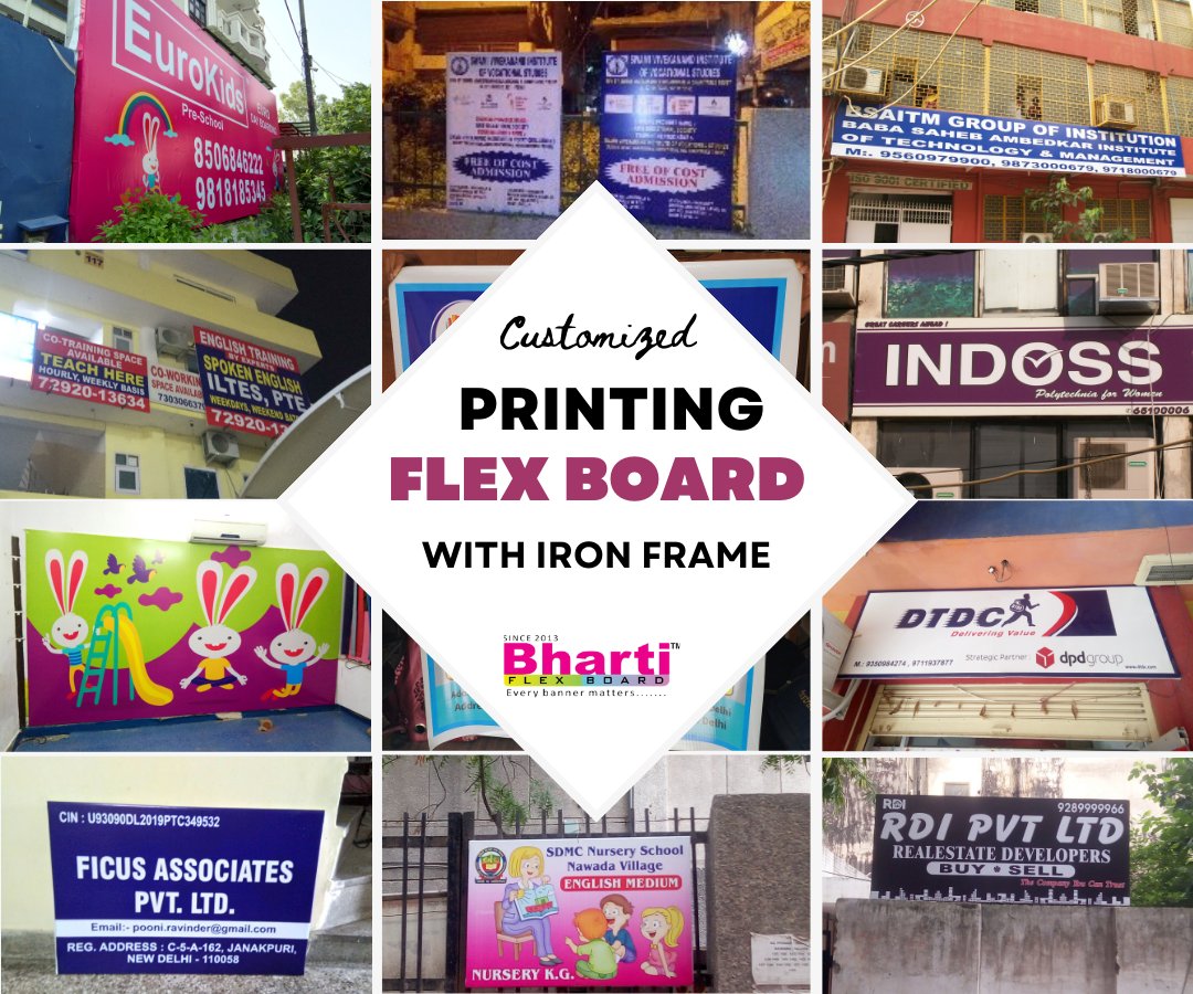 bharti_flex's tweet image. Get noticed with our Flex Board with Iron Frame! 🌟 Perfect for outdoor advertising, customizable graphics and messaging.
Contact us today to learn more about our flex board printing services! #FlexBoard #IronFrame #OutdoorAdvertising