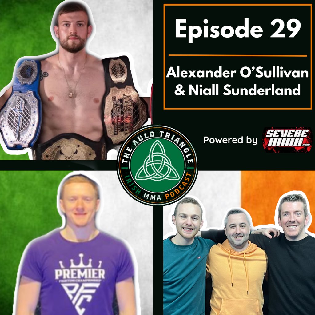 andyste123's tweet photo. 🎧New episode of The Auld Triangle out now!
Great to have Alexander O’Sullivan on ahead of his Cage Warriors debut at #CW153 and Premier FC promoter Niall Sunderland previews #PFC6 in Cork this weekend
As always, we look at all things #IrishMMA too 🇮🇪
https://t.co/eV9zGJ65gN https://t.co/KIbCquV7yM