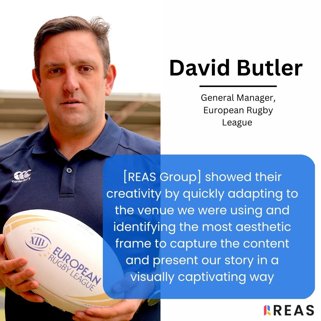 Here is what David Butler , General Manger of the @europeanrugbyleague, had to say: 'They worked efficiently and helped to get the best out of me'