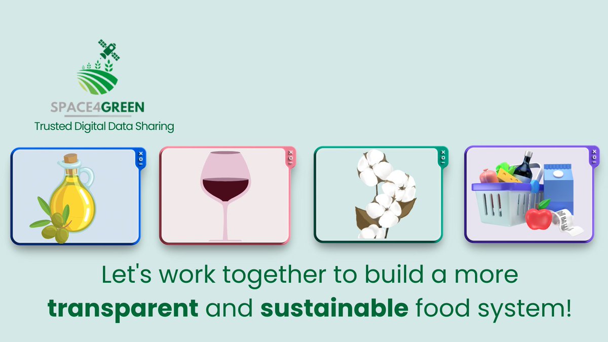 space4green's tweet image. Hey #Space4Greeners! 🛰️
While satellite imaging &amp;amp; blockchain hold great promise for data traceability in agri-food, there are also some challenges. 
These can be addressed through #collaboration, the use of #complementarytechnologies, and the adoption of #standardisedprotocols.