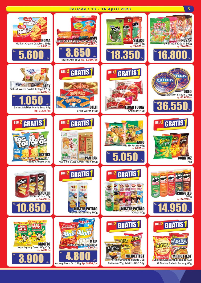 hariharips's tweet photo. Promo KJSM Halaman 5 – 8 Periode 13 – 16 April 2023  berlaku di seluruh cabang HARI HARI Pasar Swalayan, kunjungi cabang terdekat kami &amp; selamat berbelanja. https://t.co/IKxQ0tmbqs