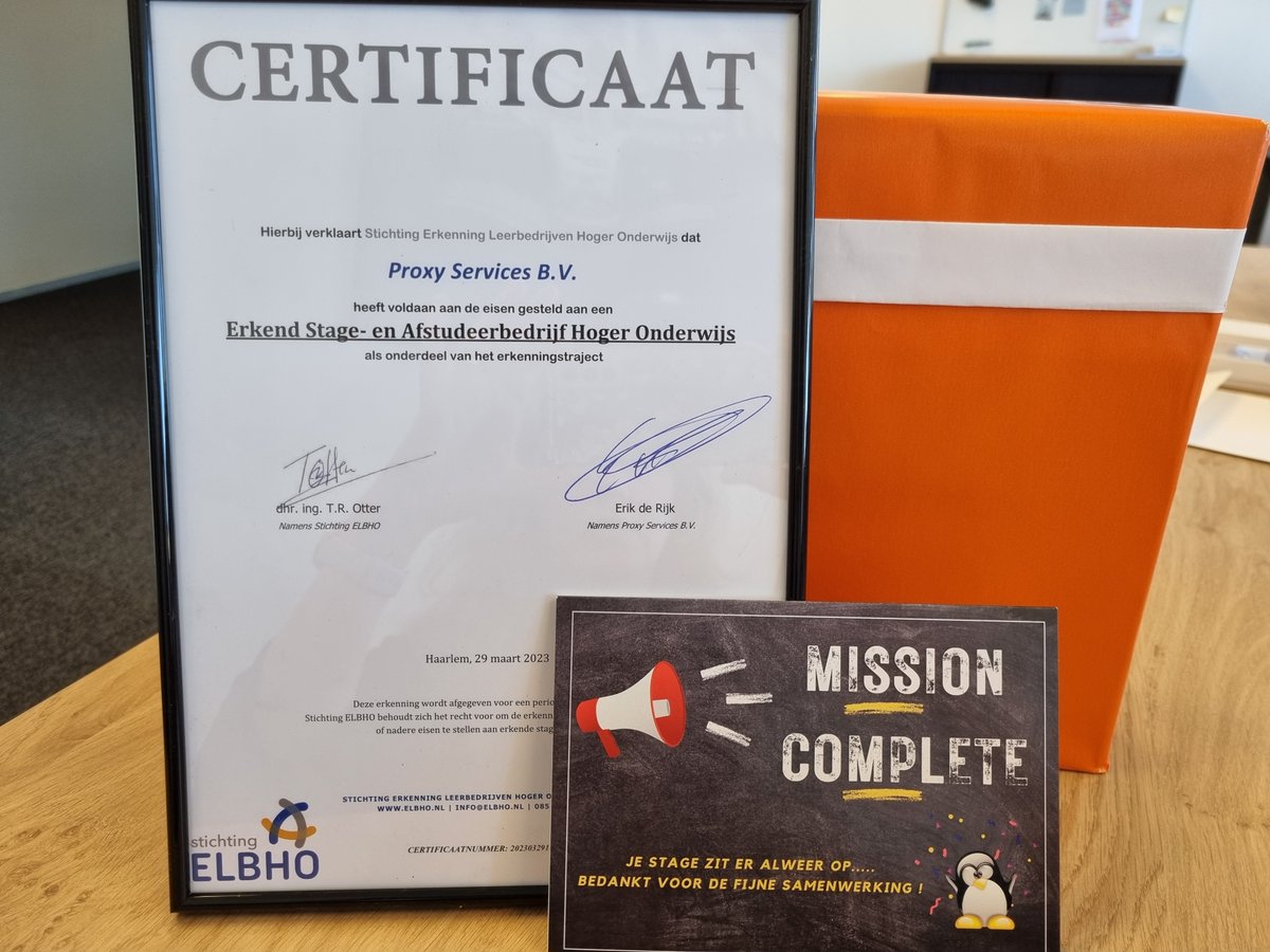 Ben jij op zoek naar een mooie HBO/WO stage in de IT? Dan ben je bij ons aan het goede adres! We zijn officieel gecertificeerd door @StichtingELBHO. Dit betekent dat we voldoen aan de gestelde eisen als erkend stagebedrijf HBO/WO. Zien we je snel?#stage #HBO #WO #Linux #IT #cloud